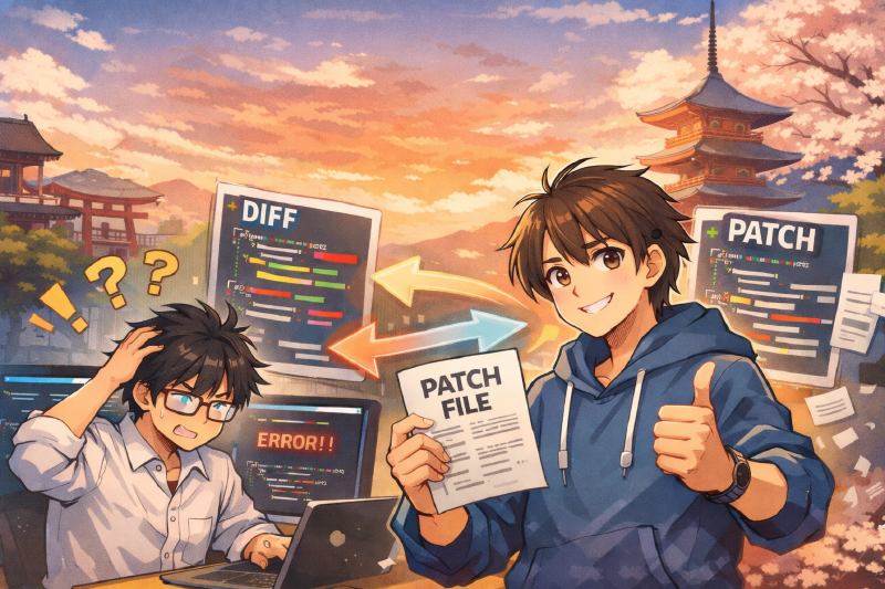 Featured image of post 用 Diff 與 Patch 精準傳遞檔案修改